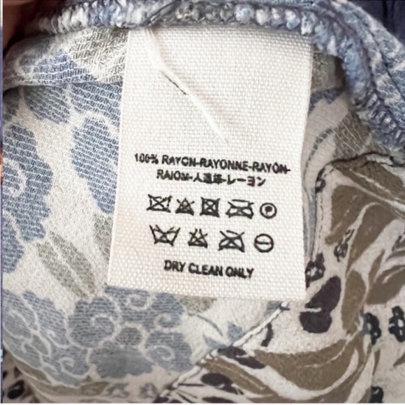 Free people Talulla Floral Boho Printed Mini Dress Blue Size XS Deep V-neck - Picture 4 of 10